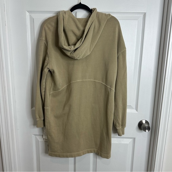NWT 7 For all Mankind Hooded Sweatshirt Dress Tunic Medium - Picture 2 of 8